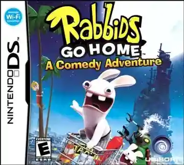 Rabbids Go Home - A Comedy Adventure (USA) (En,Fr,Es) (NDSi Enhanced)-Nintendo DS